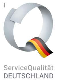 Logo für die Zertifizierung ServiceQualität Deutschland