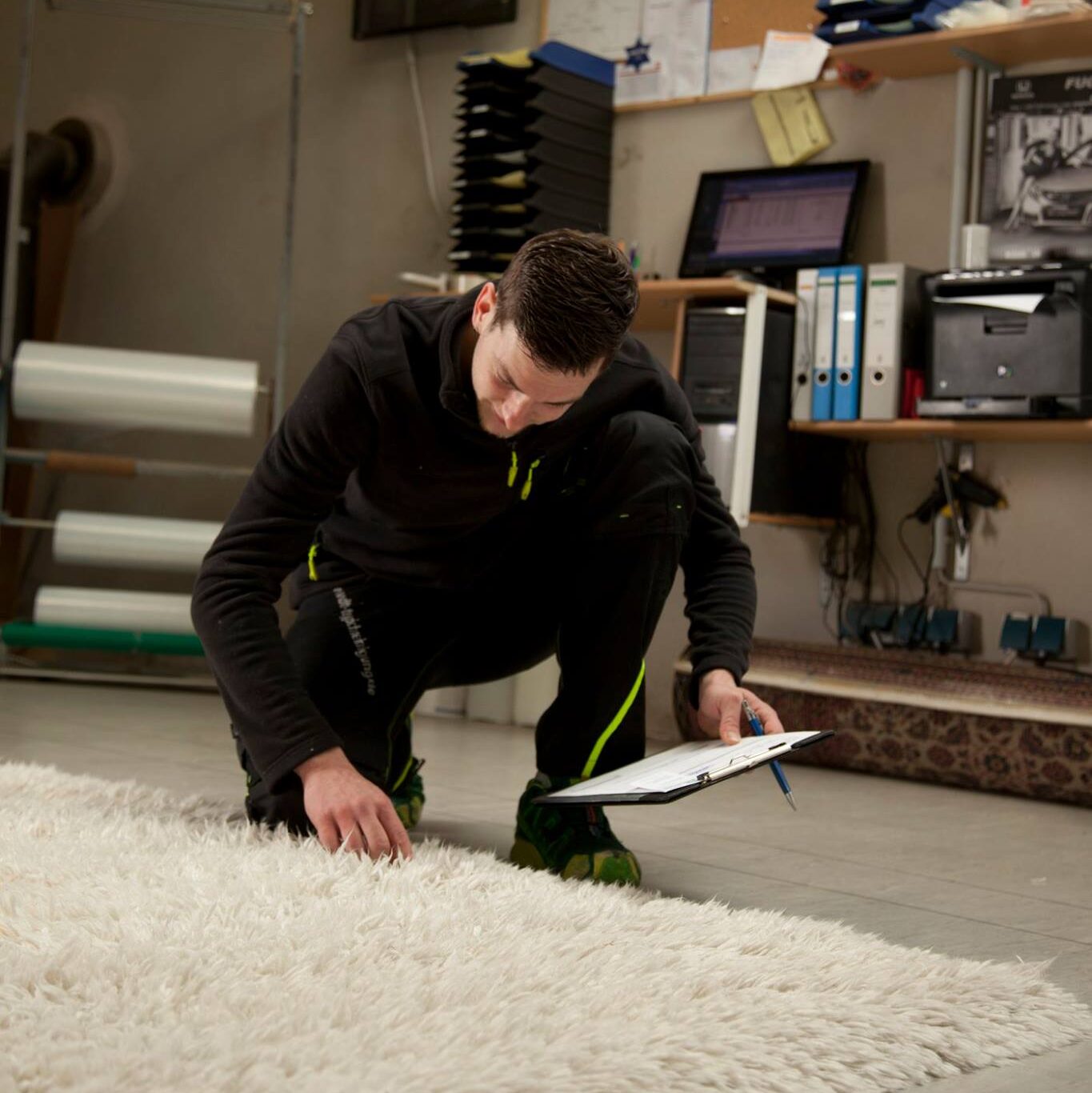 Zeit und Dauer für die Durchführung einer Teppichreinigung durch einen Fachbetrieb